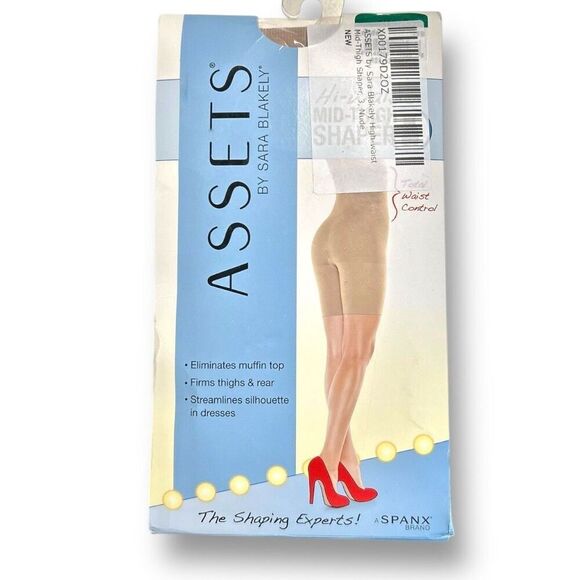 Spanx ASSETS 3 Nude High Waist Mid Thigh Shaper Slimming Shapewear by Blakely - Picture 5 of 7
